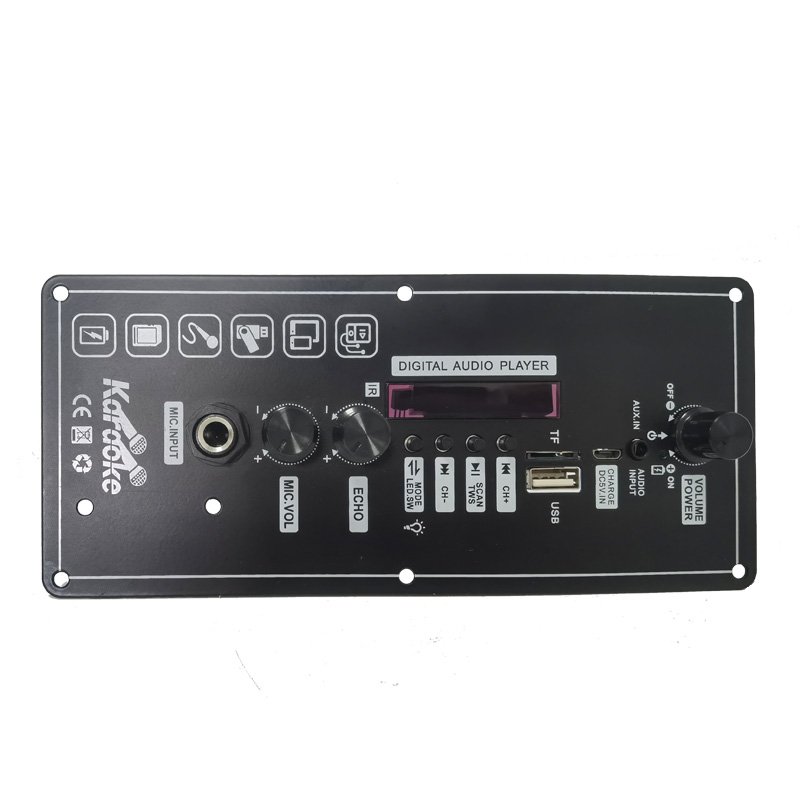 3.7V Lithium Battery Rechargeable Car Power Amplifier Bluetooth Speaker Metal Mono Power Amplifier Board